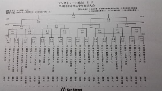 第41回浜北選抜　組み合わせ